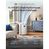 image:imageDREO Inverter DualHose Portable Air Conditioners 740S High Efficiency 14000 BTU ASHRAE 10000 BTU DOE 42dB Quiet Smart AC Unit DrainageFree APPVoiceRemote Control for Bedroom amp Large Room14000 British Thermal Units