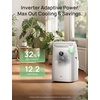 image:imageDREO Inverter DualHose Portable Air Conditioners 740S High Efficiency 14000 BTU ASHRAE 10000 BTU DOE 42dB Quiet Smart AC Unit DrainageFree APPVoiceRemote Control for Bedroom amp Large Room140000 British Thermal Units