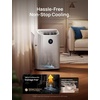 image:imageDREO Inverter DualHose Portable Air Conditioners 740S High Efficiency 14000 BTU ASHRAE 10000 BTU DOE 42dB Quiet Smart AC Unit DrainageFree APPVoiceRemote Control for Bedroom amp Large Room120000 British Thermal Units