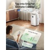 image:imageDREO Inverter DualHose Portable Air Conditioners 740S High Efficiency 14000 BTU ASHRAE 10000 BTU DOE 42dB Quiet Smart AC Unit DrainageFree APPVoiceRemote Control for Bedroom amp Large Room140000 British Thermal Units
