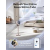 image:imageDREO Smart Fan for Bedroom Positionbased Oscillation 150120 3D Oscillating Fan 110ft Pedestal Fans with WiFiVoiceRemote Standing Fans Work with AlexaGoogle 9 Speeds 6 Modes StarlightGold