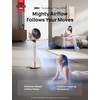 image:imageDREO Smart Fan for Bedroom Positionbased Oscillation 150120 3D Oscillating Fan 110ft Pedestal Fans with WiFiVoiceRemote Standing Fans Work with AlexaGoogle 9 Speeds 6 Modes StarlightGold