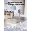 image:imageDREO Smart Fan for Bedroom Positionbased Oscillation 150120 3D Oscillating Fan 110ft Pedestal Fans with WiFiVoiceRemote Standing Fans Work with AlexaGoogle 9 Speeds 6 Modes StarlightGold