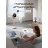 image:imageDREO Smart Fan for Bedroom Positionbased Oscillation 150120 3D Oscillating Fan 110ft Pedestal Fans with WiFiVoiceRemote Standing Fans Work with AlexaGoogle 9 Speeds 6 Modes StarlightGold