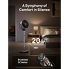 image:imageDREO Smart Fan for Bedroom Positionbased Oscillation 150120 3D Oscillating Fan 110ft Pedestal Fans with WiFiVoiceRemote Standing Fans Work with AlexaGoogle 9 Speeds 6 Modes StarlightSilver