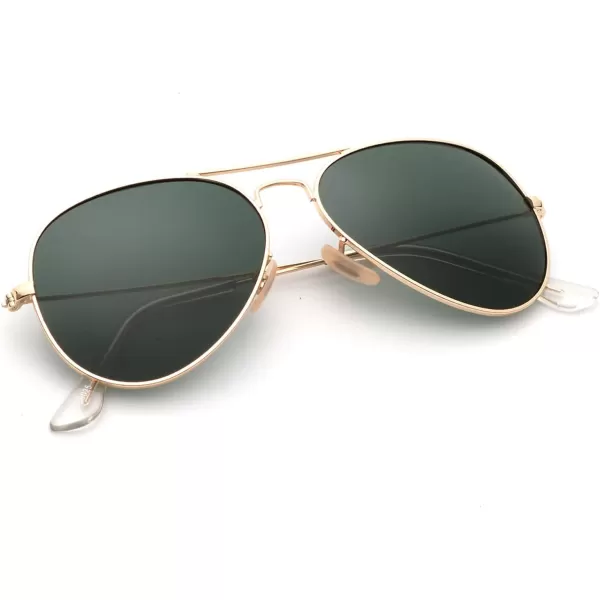 KALIYADI Classic Aviator Sunglasses for Men Women Driving Sun glasses Polarized Lens UV BlockingD Blackish Green