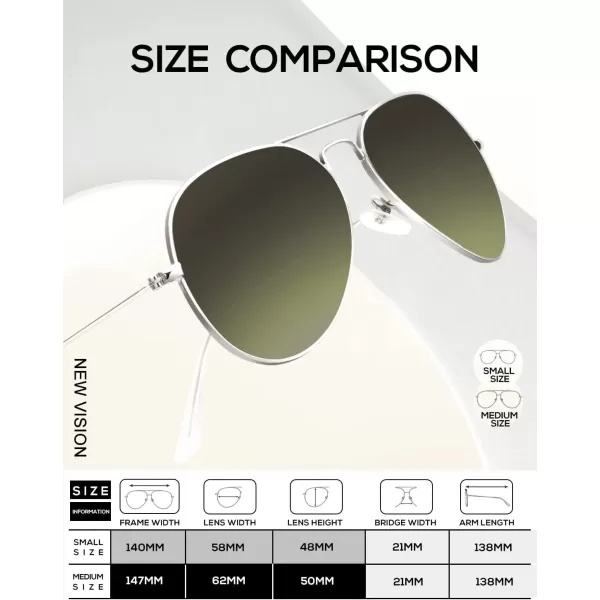 KALIYADI Classic Aviator Sunglasses for Men Women Driving Sun glasses Polarized Lens UV BlockingD Blackish Green Gradient
