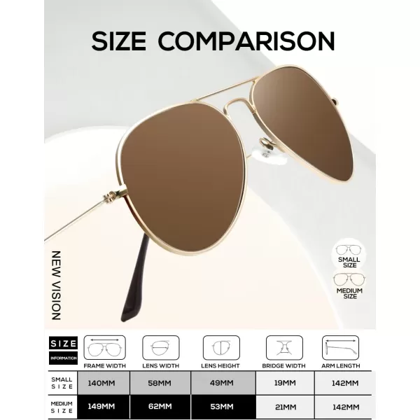 KALIYADI Classic Aviator Sunglasses for Men Women Driving Sun glasses Polarized Lens UV BlockingD Brown
