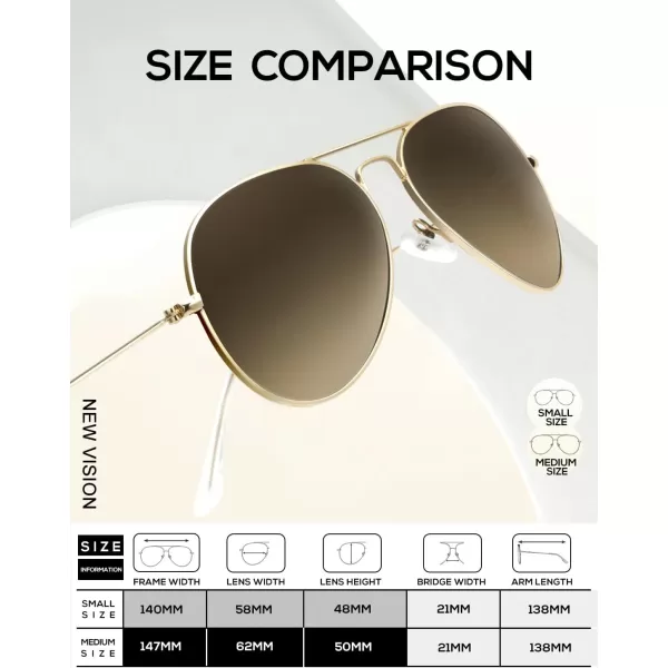 KALIYADI Classic Aviator Sunglasses for Men Women Driving Sun glasses Polarized Lens UV BlockingD Brown Gradient