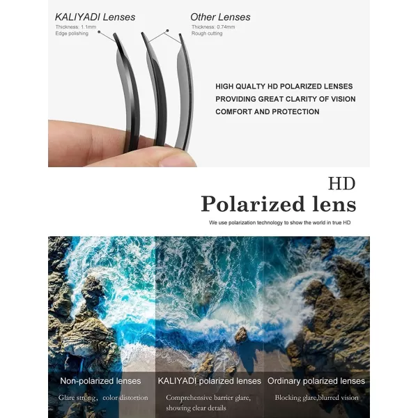 KALIYADI Classic Aviator Sunglasses for Men Women Driving Sun glasses Polarized Lens UV BlockingD Silver