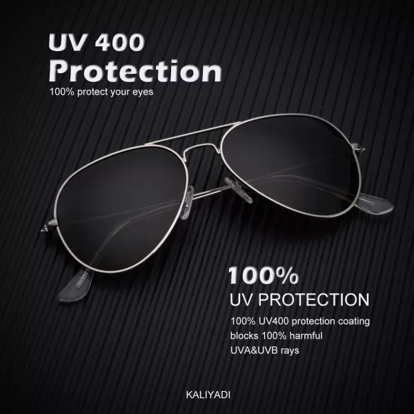KALIYADI Classic Aviator Sunglasses for Men Women Driving Sun glasses Polarized Lens UV BlockingE 2 Pack BrownBlackish Green Gradient
