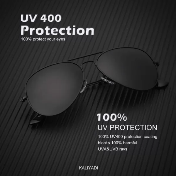 KALIYADI Classic Aviator Sunglasses for Men Women Driving Sun glasses Polarized Lens UV BlockingF 3 Pack BlackBluePink