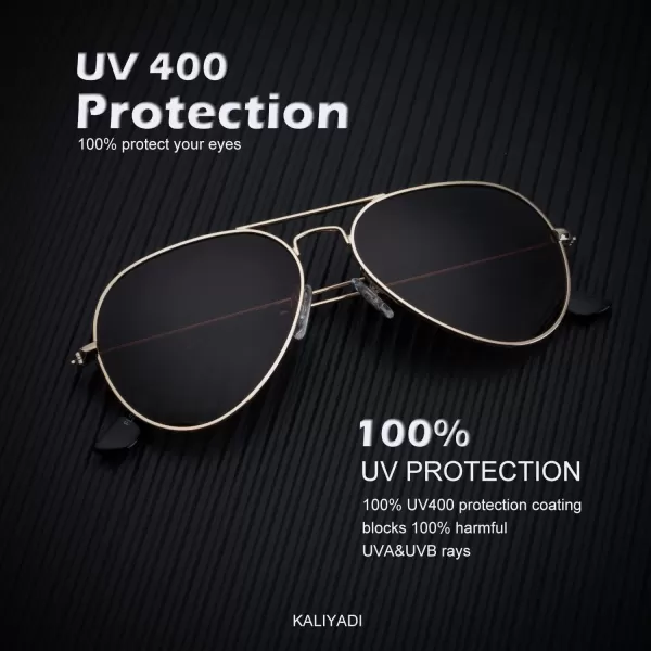 KALIYADI Classic Aviator Sunglasses for Men Women Driving Sun glasses Polarized Lens UV BlockingF 3 PackbluePinkBrown
