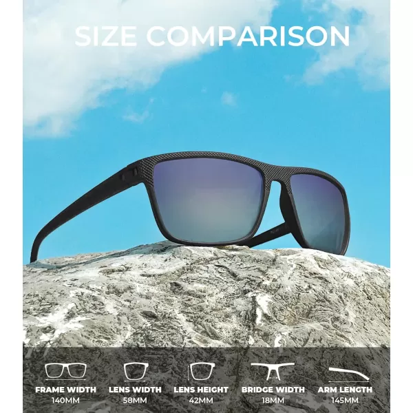 KALIYADI Polarized Sunglasses for Men Lightweight Sun Glasses with UV Protection for Driving Fishing Golf3 Pack BlackGradual GrayGradual Brown