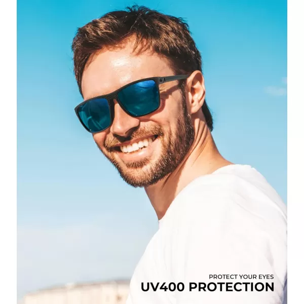 KALIYADI Polarized Sunglasses for Men Lightweight Sun Glasses with UV Protection for Driving Fishing Golf3 Pack BlackIce BlueGreen