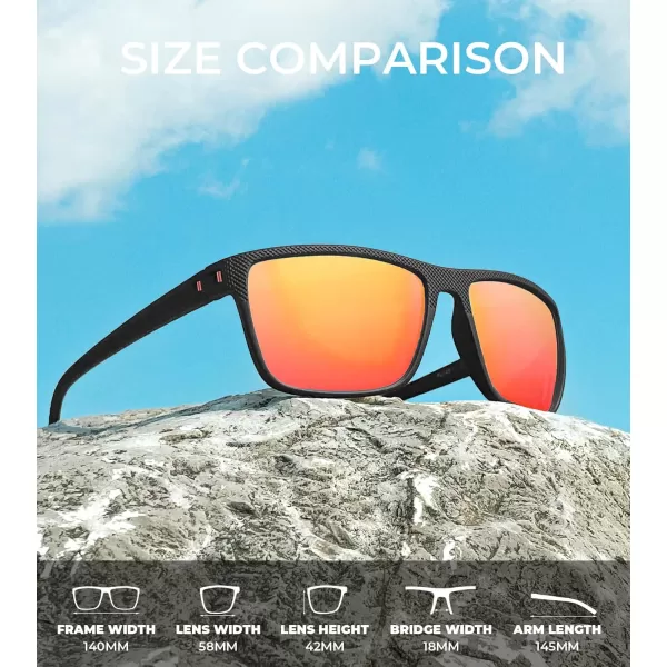 KALIYADI Polarized Sunglasses for Men Lightweight Sun Glasses with UV Protection for Driving Fishing Golf3 Pack BlackIce BlueRed