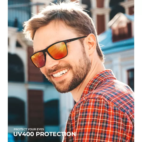 KALIYADI Polarized Sunglasses for Men Lightweight Sun Glasses with UV Protection for Driving Fishing Golf3 Pack BlackIce BlueRed