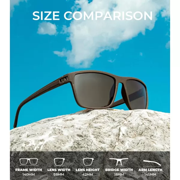 KALIYADI Polarized Sunglasses for Men Lightweight Sun Glasses with UV Protection for Driving Fishing Golf3 Pack BrownBrownBrown