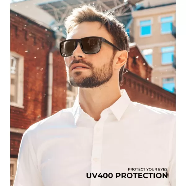 KALIYADI Polarized Sunglasses for Men Lightweight Sun Glasses with UV Protection for Driving Fishing Golf3 Pack Ice BlueSilverBrown