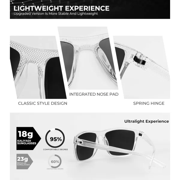KALIYADI Polarized Sunglasses for Men Lightweight Sun Glasses with UV Protection for Driving Fishing Golf3 Pack X Frame Crystal  Lens BlackIce BlueRed