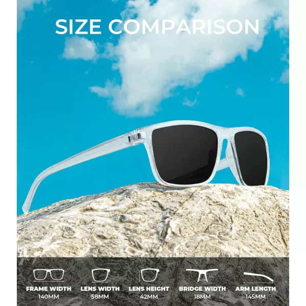 KALIYADI Polarized Sunglasses for Men Lightweight Sun Glasses with UV Protection for Driving Fishing Golf3 Pack X Frame Crystal  Lens BlackIce BlueRed
