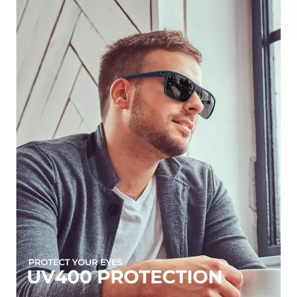 KALIYADI Polarized Sunglasses for Men Lightweight Sun Glasses with UV Protection for Driving Fishing Golf3 Pack Y Frame Bluelens BlackIce BlueGradual Brown