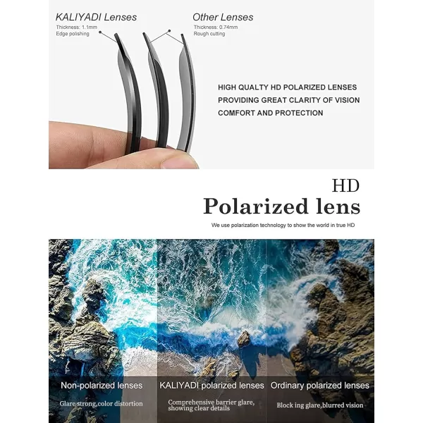 KALIYADI Polarized Sunglasses for Men and Women Matte Finish Sun glasses Color Mirror Lens UV Blocking 3 PackBlack Striped FrameblackDark BlueRed