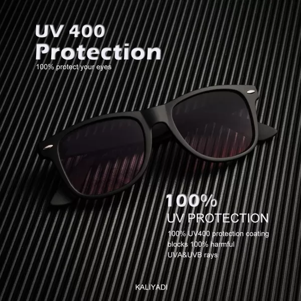 KALIYADI Polarized Sunglasses for Men and Women Matte Finish Sun glasses Color Mirror Lens UV Blocking 3 PackGradient BrownGradient Wine RedGradient G15