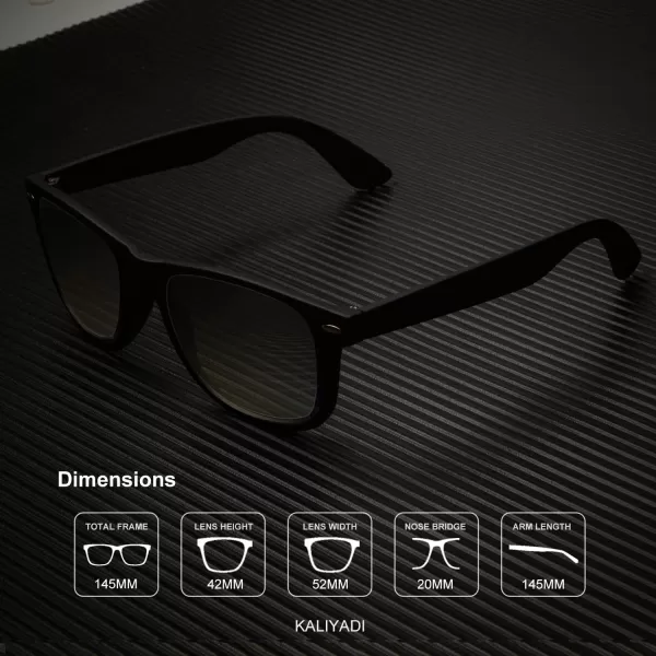 KALIYADI Polarized Sunglasses for Men and Women Matte Finish Sun glasses Color Mirror Lens UV Blocking 3 PackGradient BrownGradient Wine RedGradient G15