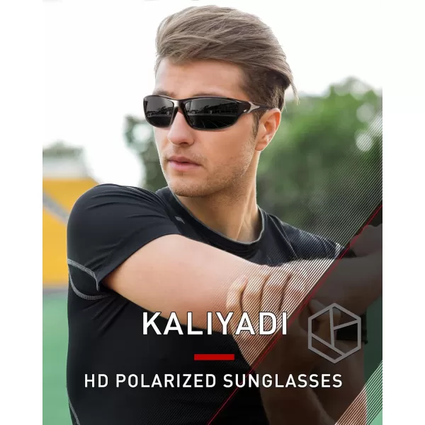 KALIYADI Polarized SunglassesMen Sports Sunglasses Mens Sunglasses Polarized UV Protection for Fishing Driving CyclingA04ice BlueGreenRed