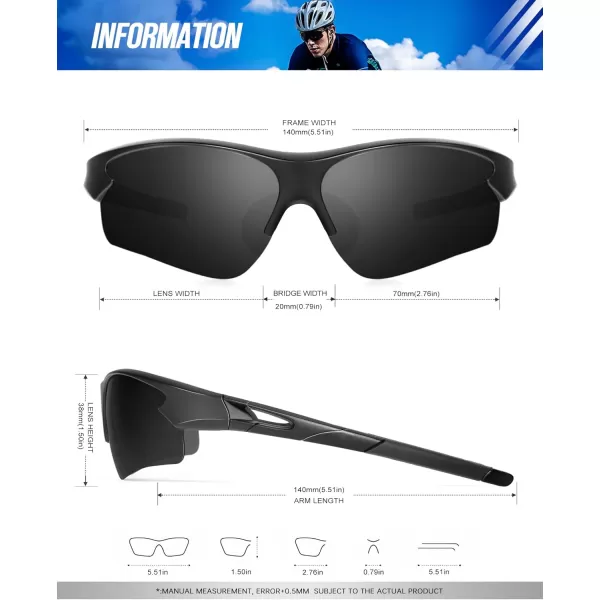 KALIYADI Sports Sunglasses for Men Polarized Sun Glasses for Men Women Youth Baseball Softball with UV Protection3 Packs Matt BlackMatt Transparent GreyMatt Transparent Grey Green