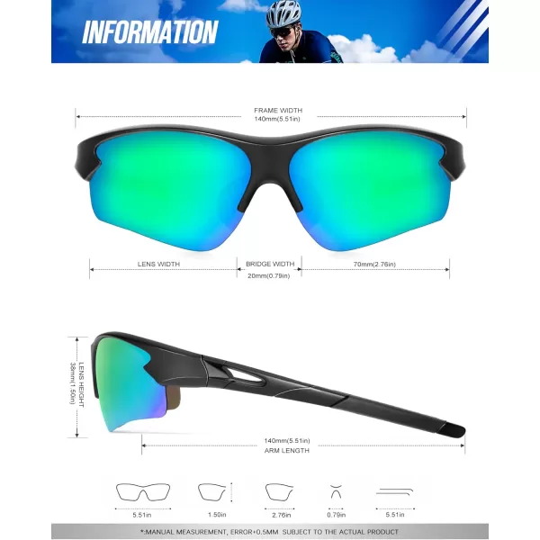 KALIYADI Sports Sunglasses for Men Polarized Sun Glasses for Men Women Youth Baseball Softball with UV Protection3 Packs Purplish RedDark BlueBlue Green