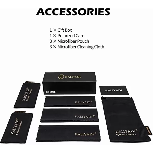 KALIYADI Sunglasses Men Polarized Sunglasses for Men Women Unisex SemiRimless Frame Retro Driving Sun Glasses UV BlockingD143 Packgolden BlackBlackBlack Silver