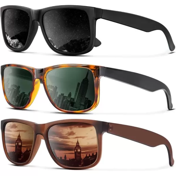 (3 Pack) Black/Brown/Tortoise G15