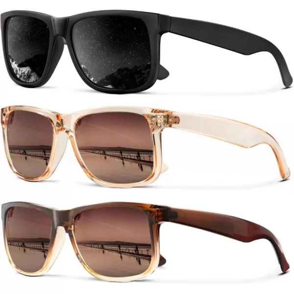 (3 Pack) Black/Green/Night Vision