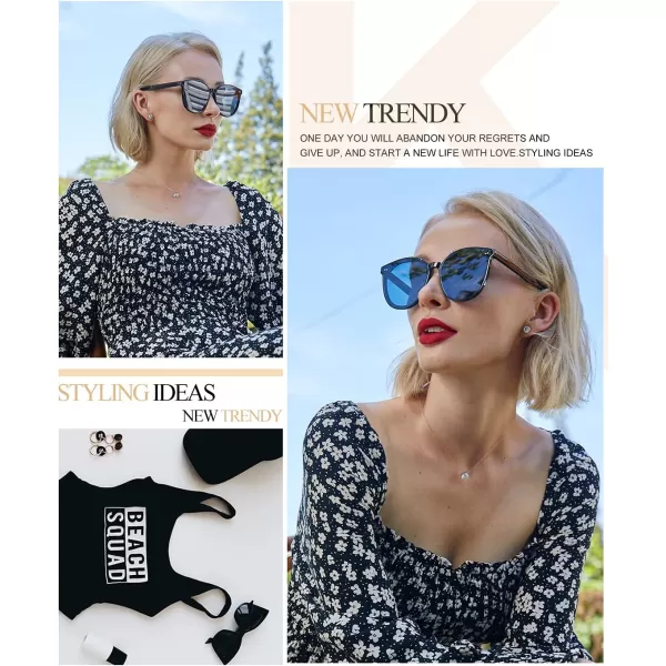 KALIYADI Classic Sunglasses for Women Retro Trendy Oversized Sun Glasses UV ProtectionA2 Leopardround