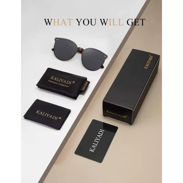 KALIYADI Classic Sunglasses for Women Retro Trendy Oversized Sun Glasses UV ProtectionA2 Leopardround