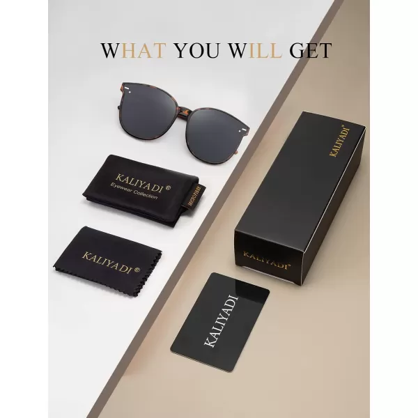 KALIYADI Classic Sunglasses for Women Retro Trendy Oversized Sun Glasses UV ProtectionD2 Leopardsquare