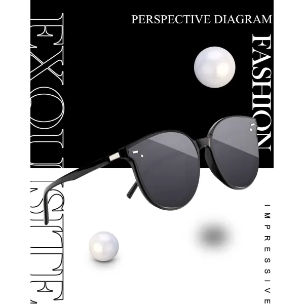 KALIYADI Classic Sunglasses for Women Retro Trendy Oversized Sun Glasses UV ProtectionF4 Blackround  Leopardround