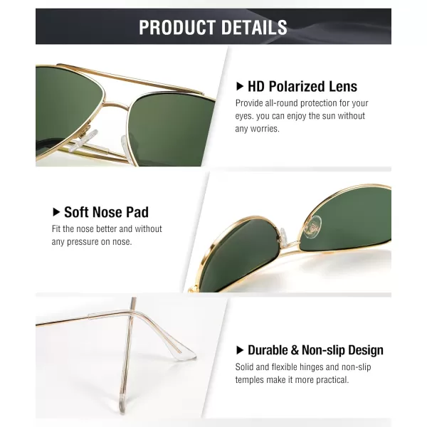 KALIYADI Polarized AviatorSunglassesforMen Women MensSunglasses Lightweight Polit Sun Glasses Upgraded UV400 for DrivingA1blackBrownG15