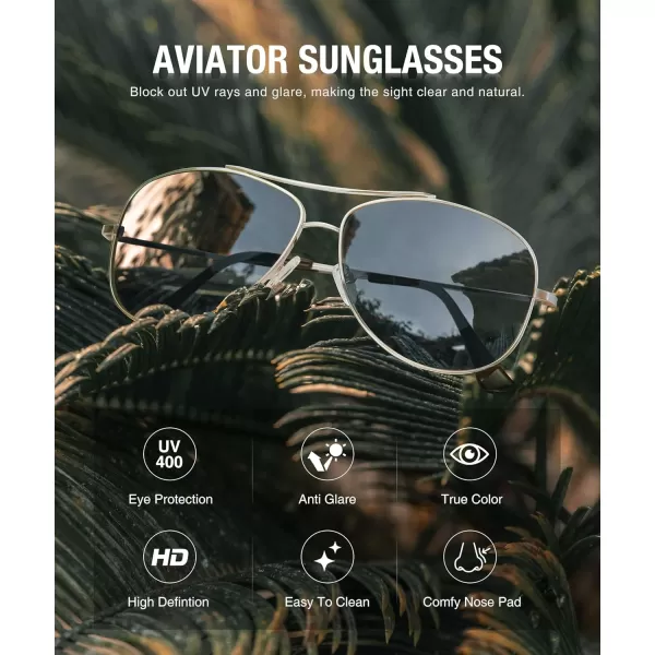 KALIYADI Polarized AviatorSunglassesforMen Women MensSunglasses Lightweight Polit Sun Glasses Upgraded UV400 for DrivingA2blackIce BluePink