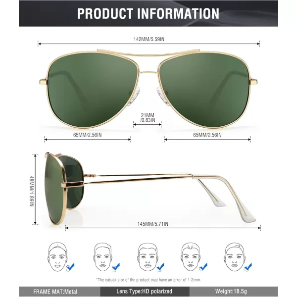 KALIYADI Polarized AviatorSunglassesforMen Women MensSunglasses Lightweight Polit Sun Glasses Upgraded UV400 for DrivingB7brownG15