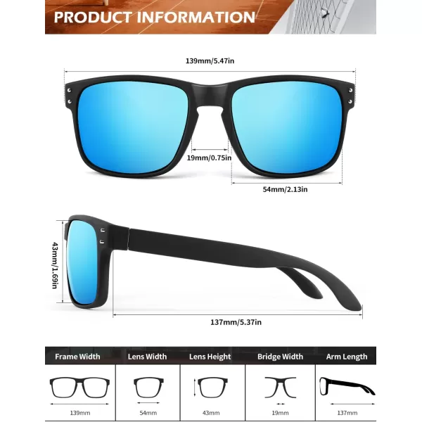 KALIYADI Polarized Sunglasses for Men and Women Vintage Style Sun Glasses for Fishing Running Driving with UV Protection2 Pack GreyBlue