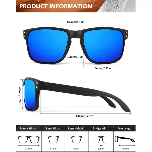 KALIYADI Polarized Sunglasses for Men and Women Vintage Style Sun Glasses for Fishing Running Driving with UV Protection3 Pack Dark BlueGreenOrange