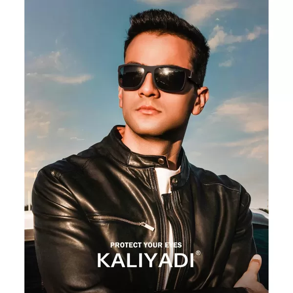 KALIYADI Sunglasses Men MensSunglasses PolarizedSunglassesMen Polarized Sun Glasses With UV400 Protection for DrivingA02blackG15