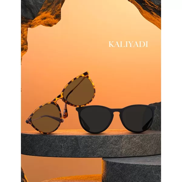 KALIYADI Sunglasses Womens Polarized WomensSunglasses Trendy Sun Glasses with UV400 Retro Style for Party Beach Shopping