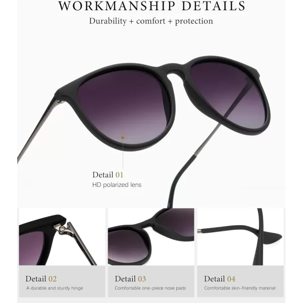 KALIYADI Sunglasses Womens Polarized WomensSunglasses Trendy Sun Glasses with UV400 Retro Style for Party Beach ShoppingA02 Gradient Purple