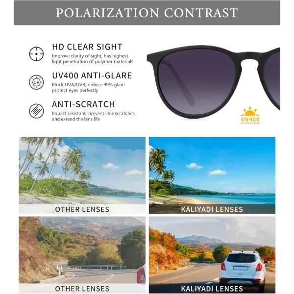 KALIYADI Sunglasses Womens Polarized WomensSunglasses Trendy Sun Glasses with UV400 Retro Style for Party Beach ShoppingB2 Gradient Purple  Gradient Brown