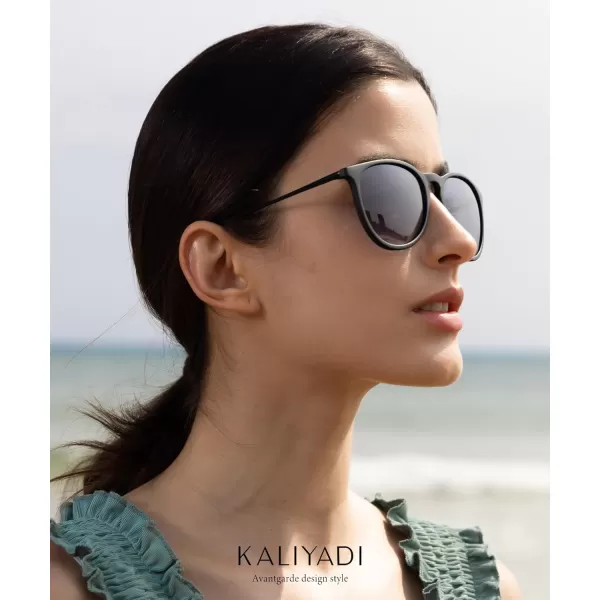 KALIYADI Sunglasses Womens Polarized WomensSunglasses Trendy Sun Glasses with UV400 Retro Style for Party Beach ShoppingC4 BlackGrey  BlackPink  LeopardBrown