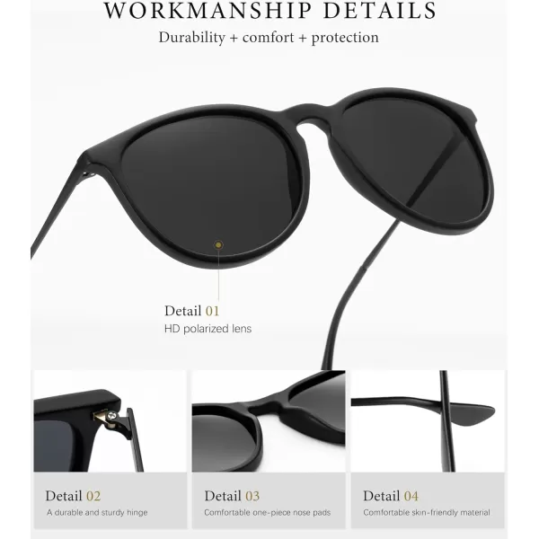 KALIYADI Sunglasses Womens Polarized WomensSunglasses Trendy Sun Glasses with UV400 Retro Style for Party Beach ShoppingC5 BlackGradient Grey  BlackGrey  LeopardGradient Brown